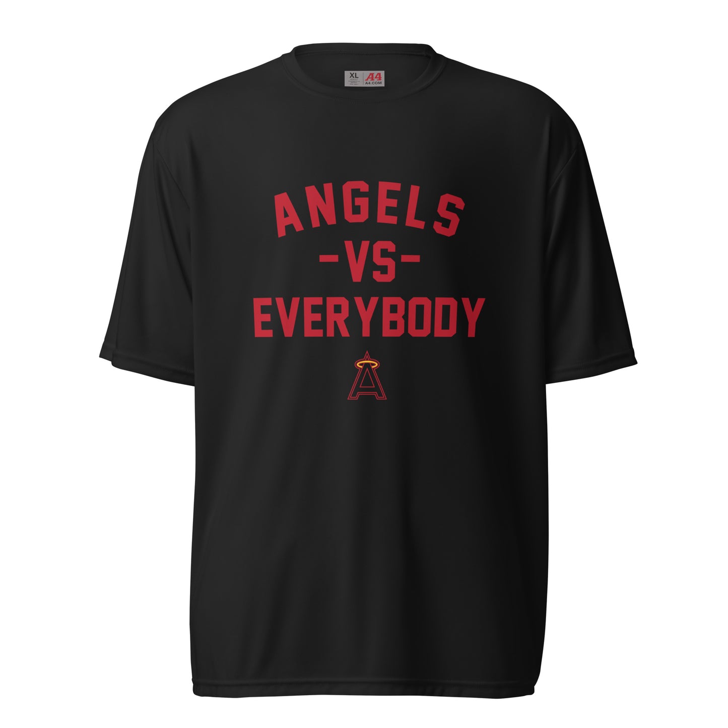 Angels v. Everybody Unisex performance crew neck t-shirt