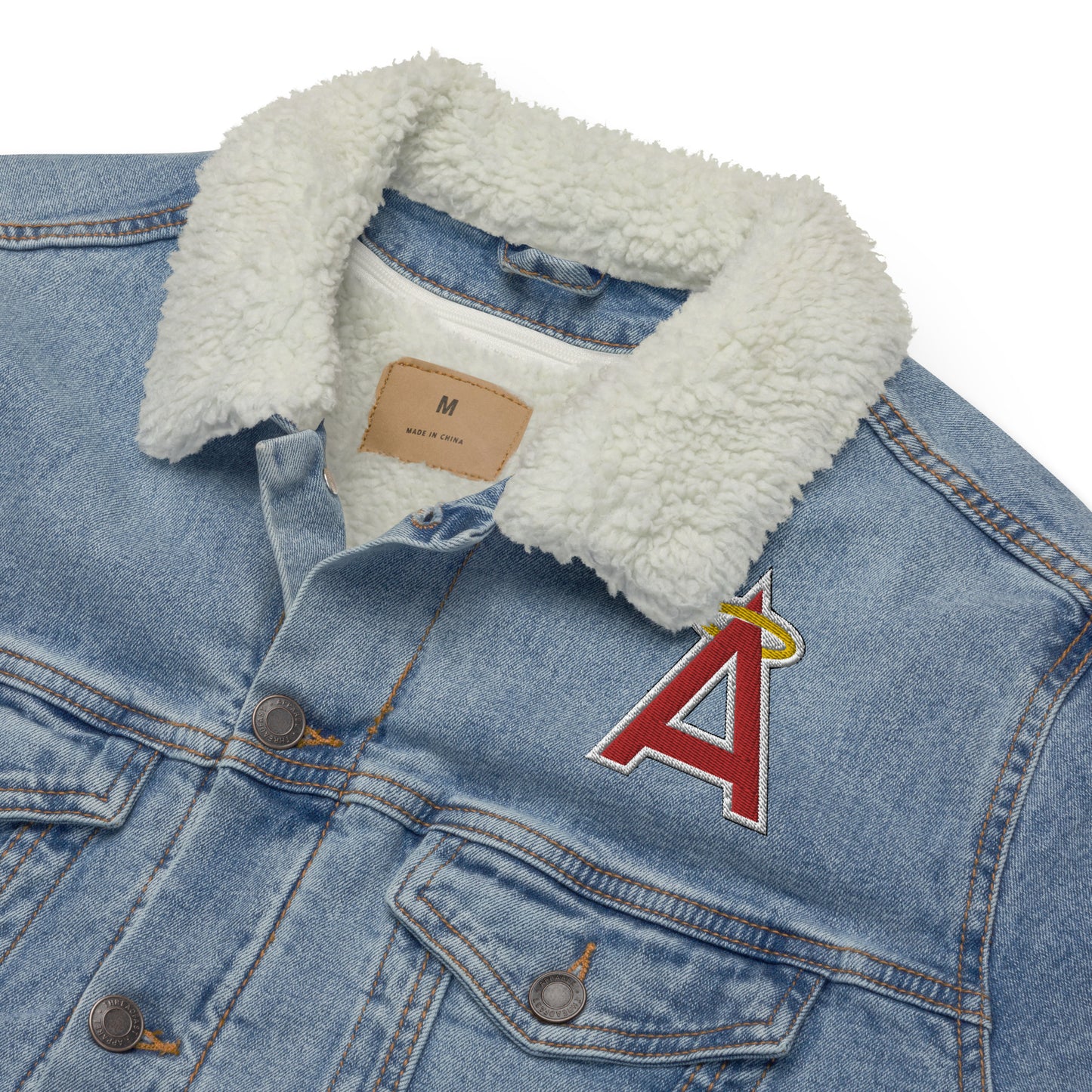 Angels Unisex denim sherpa jacket